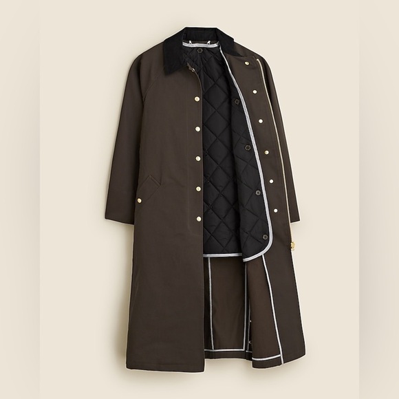 J Crew Long Barn Jacket™ in waxed cotton twill CC954 - Picture 4 of 7